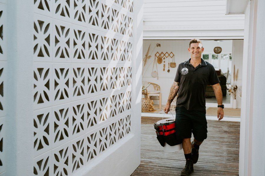 Professional plumber ready to help